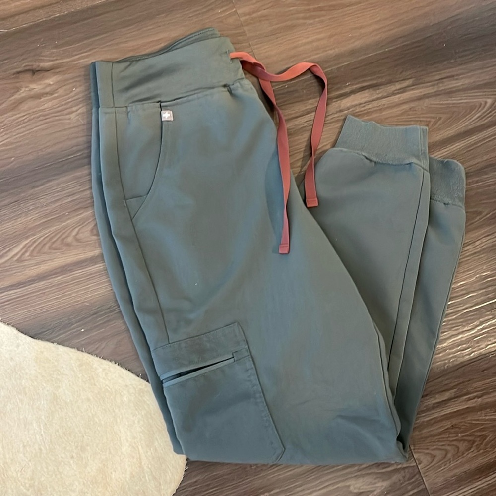FIGS joggers. Size small petite. Color bonsai.
